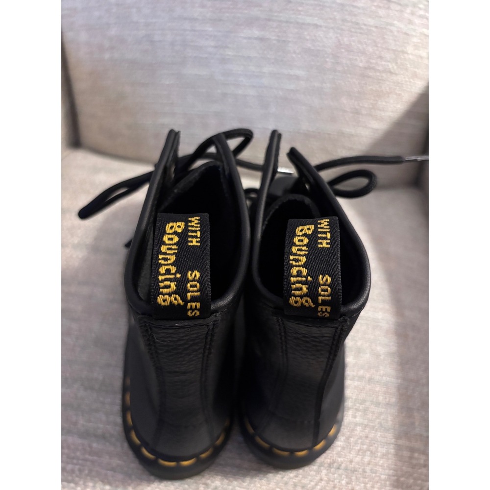 Dr. Martens 1460 Vonda Black Rose Floral Rose Leather Boots Womens Size 7 - Picture 6 of 11